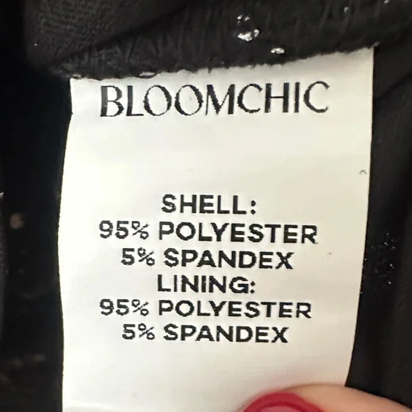 BloomChic Black and Silver Sparkle Blouse - Picture 3 of 7